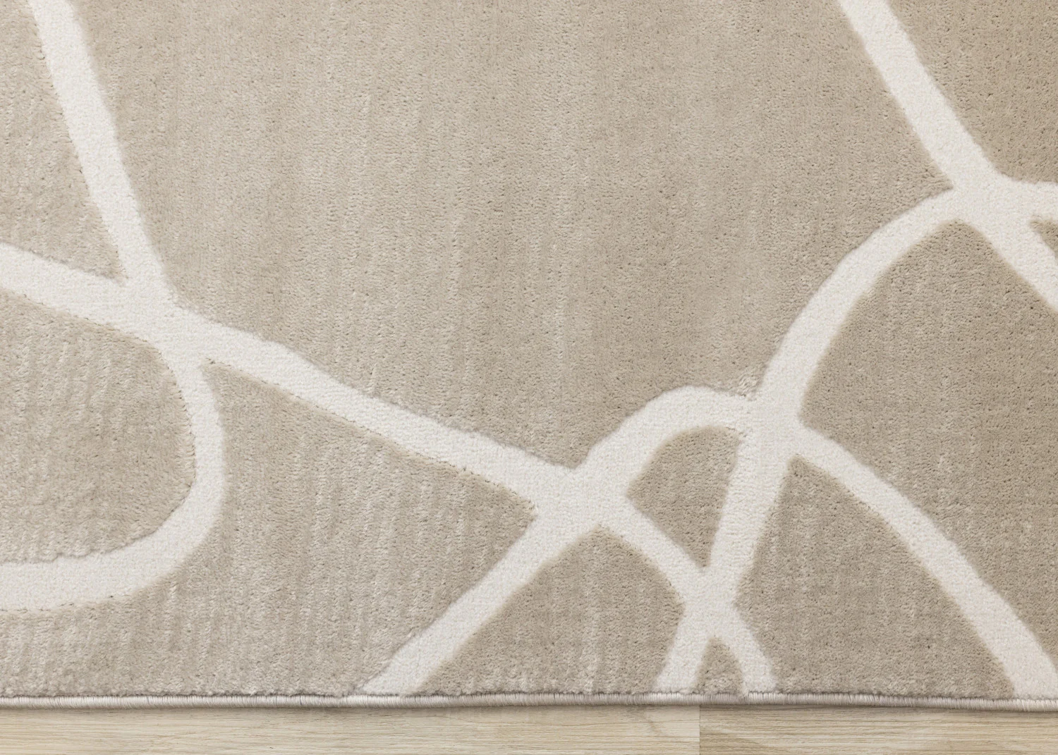 Logan Contemporary Swirls Area Rug - 8' X 11' - Beige/Cream - Image 9