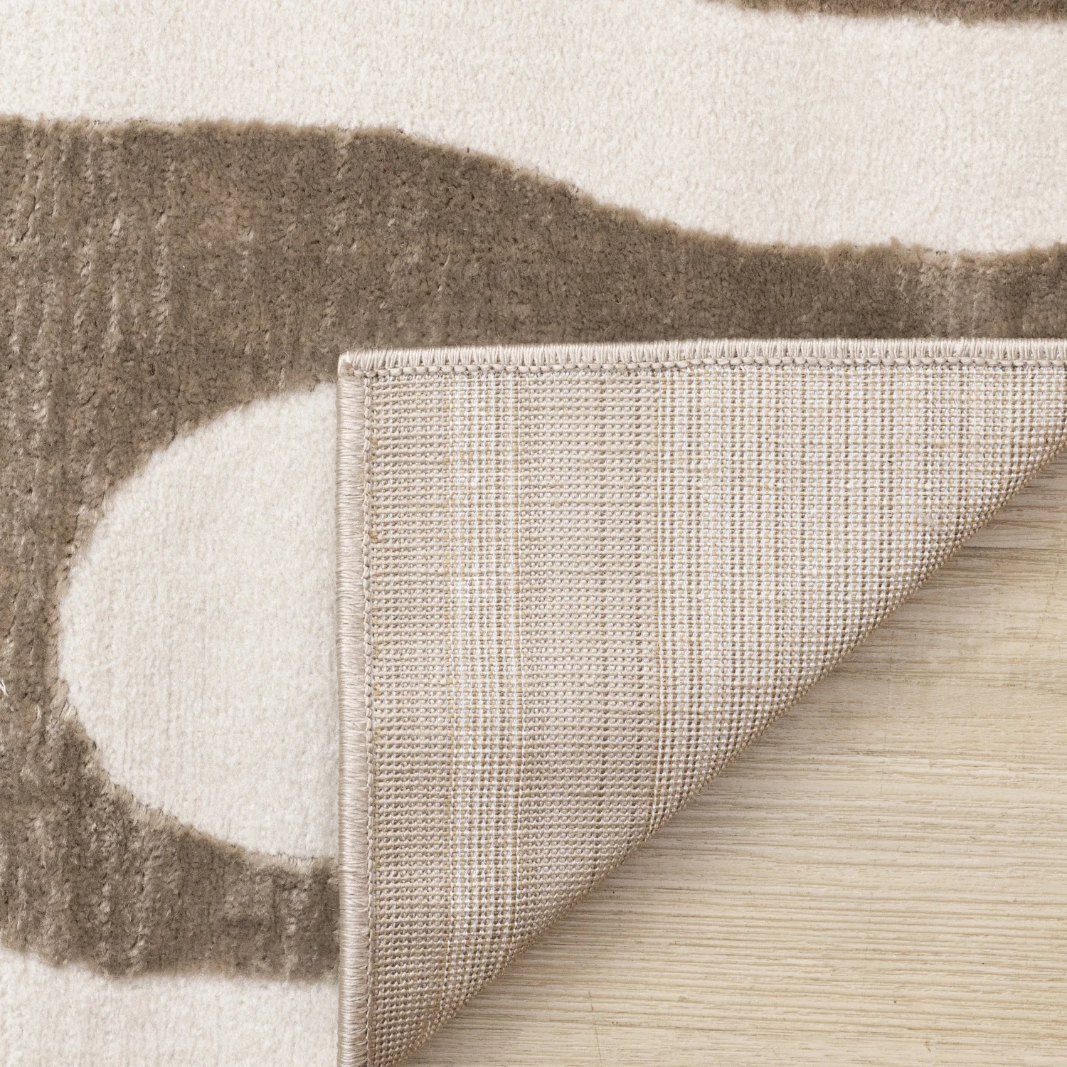 Logan Modern Area Rug - 5' X 8' - Brown/Cream - Image 11