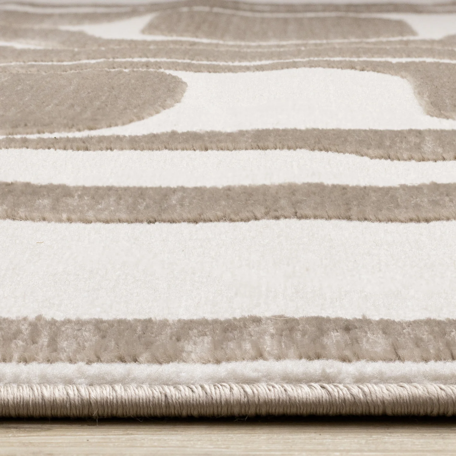 Logan Modern Area Rug - 5' X 8' - Brown/Cream - Image 5