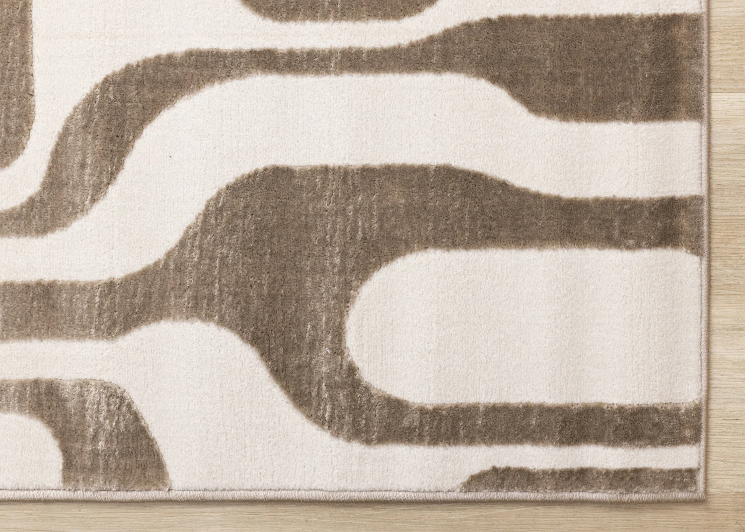 Logan Modern Area Rug - 5' X 8' - Brown/Cream - Image 6