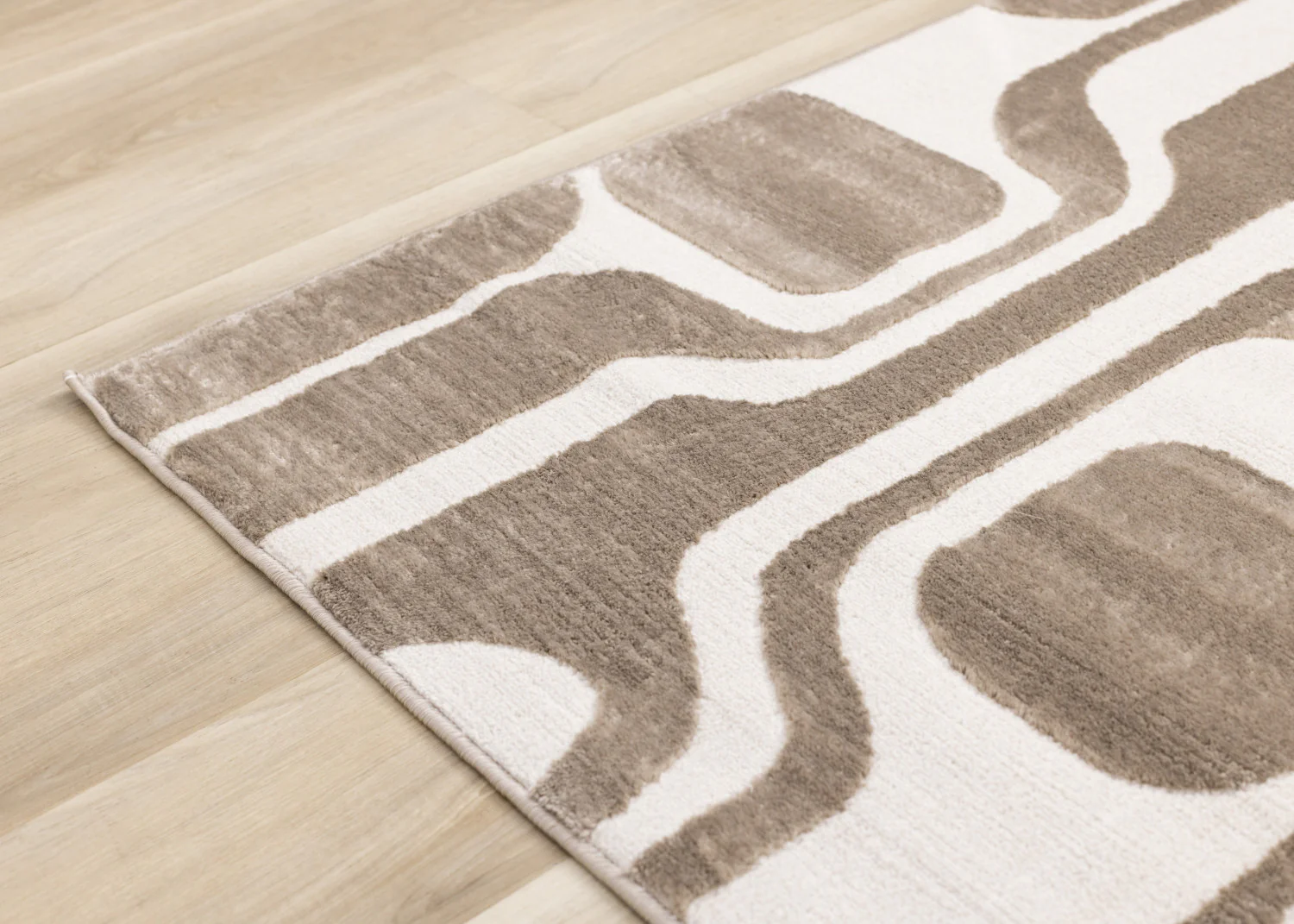 Logan Modern Area Rug - 8' X 11' - Brown/Cream - Image 12