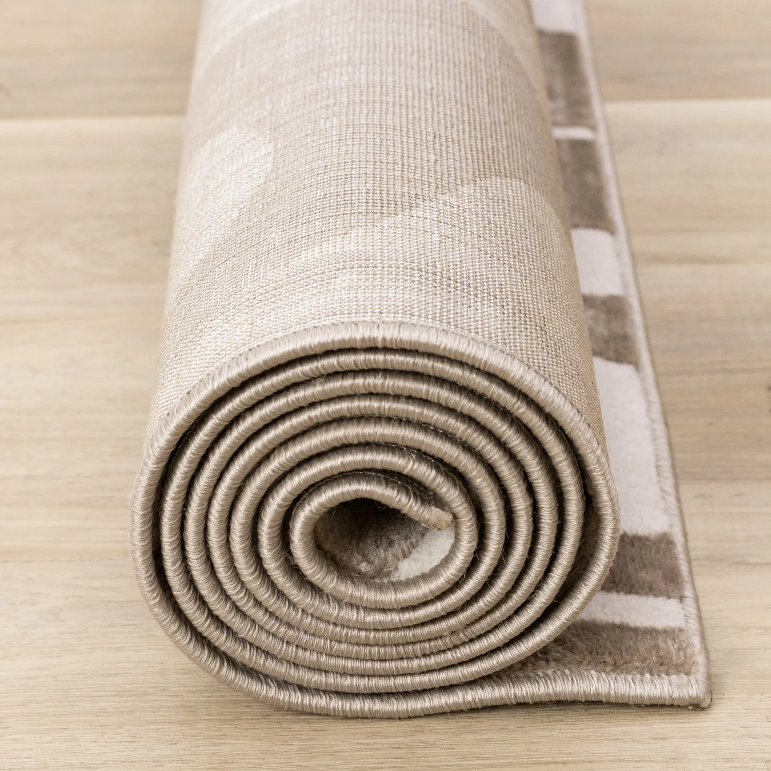 Logan Modern Area Rug - 8' X 11' - Brown/Cream - Image 13