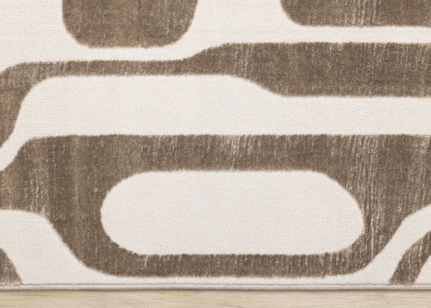 Logan Modern Area Rug - 8' X 11' - Brown/Cream - Image 9