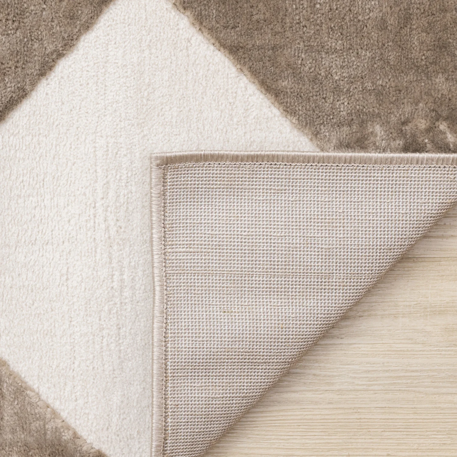 Logan Modern Diamonds Area Rug - 8' X 11' - Brown/Cream - Image 11