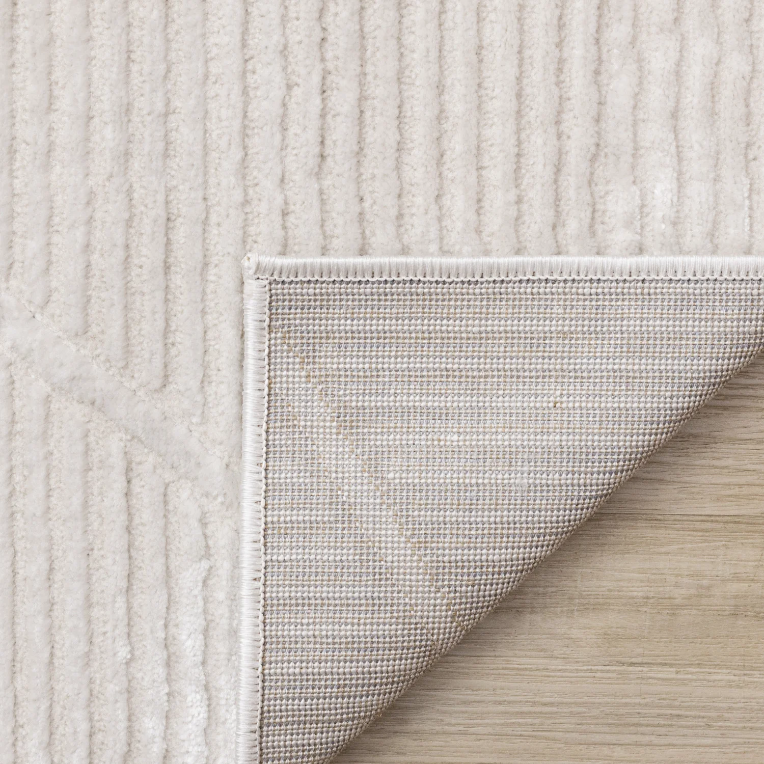 Logan Modern Lines Area Rug - 5' X 8' - Cream - Image 11