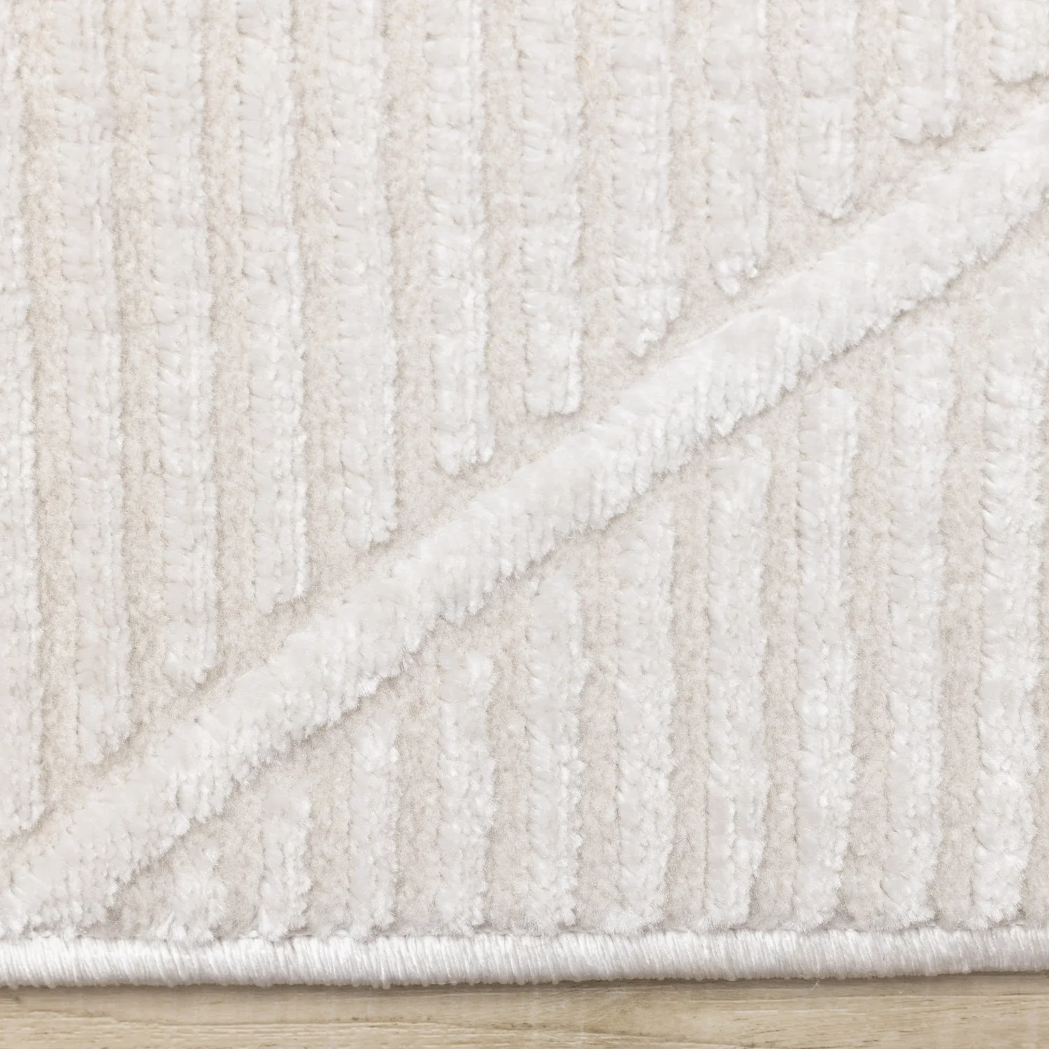 Logan Modern Lines Area Rug - 8' X 11' - Cream - Image 10