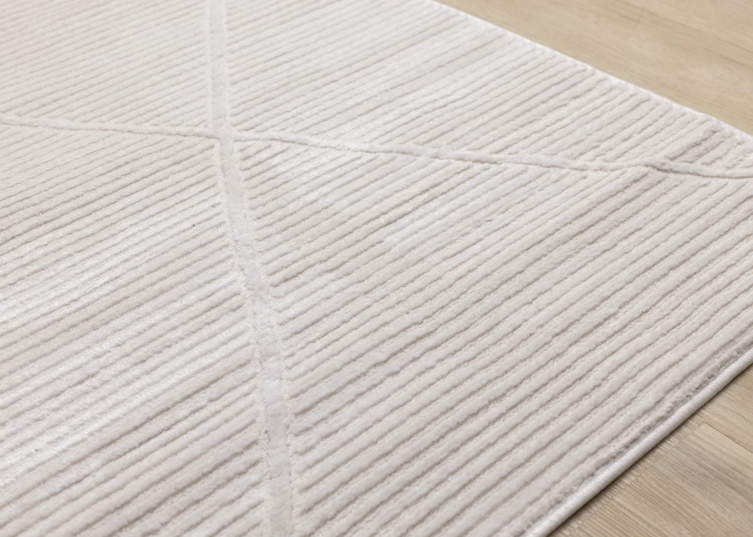 Logan Modern Lines Area Rug - 8' X 11' - Cream - Image 4