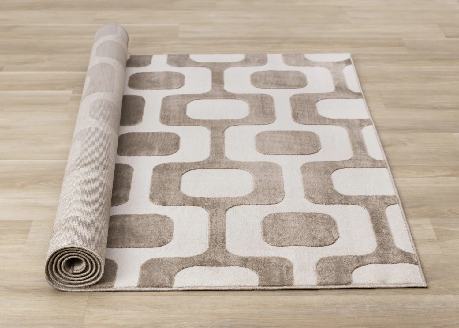 Logan Modern Vintage Area Rug - 8' X 11' - Brown/Cream - Image 8