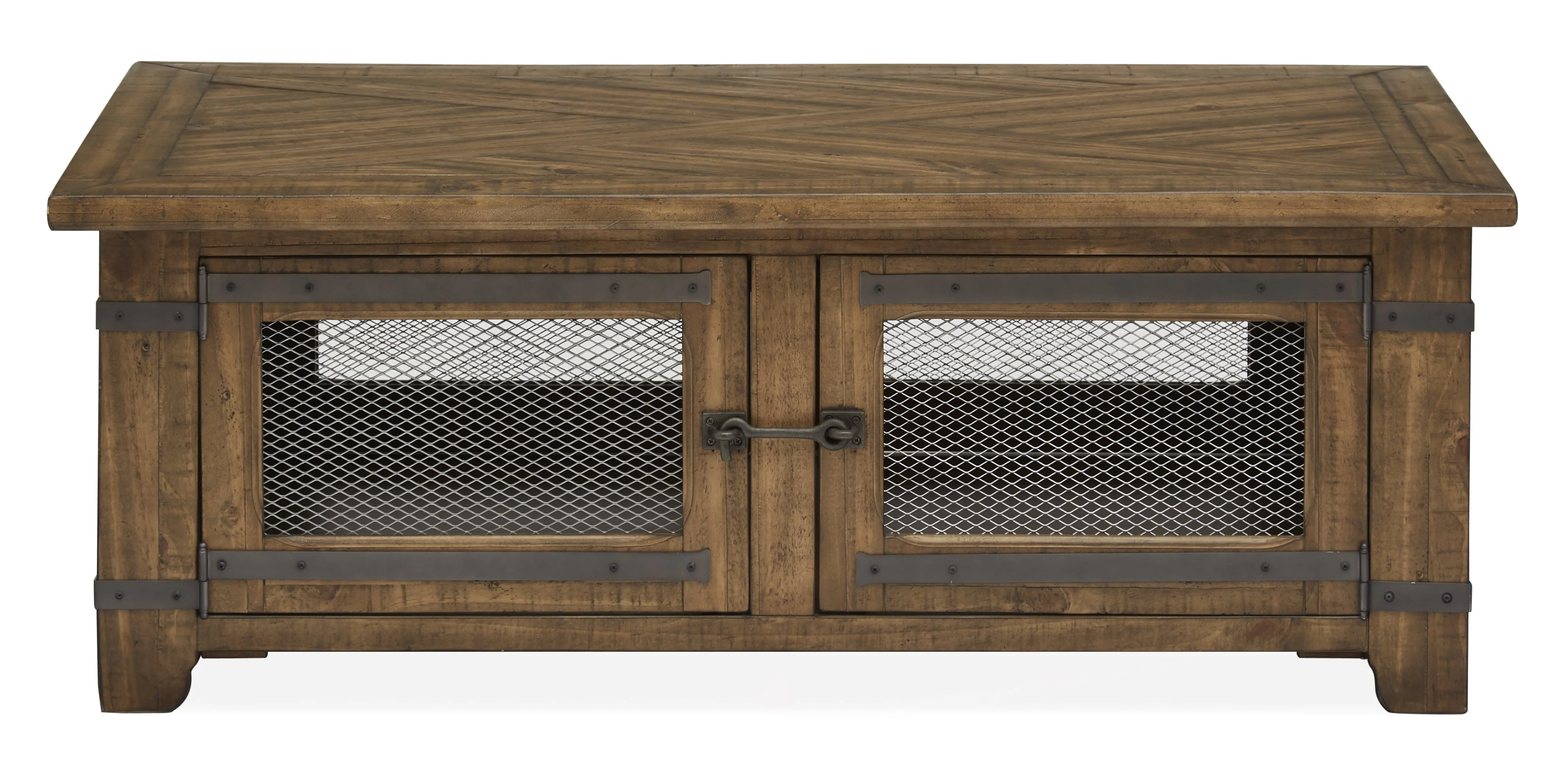 London 50" Lift-Top Coffee Table - Natural Pine - Image 4