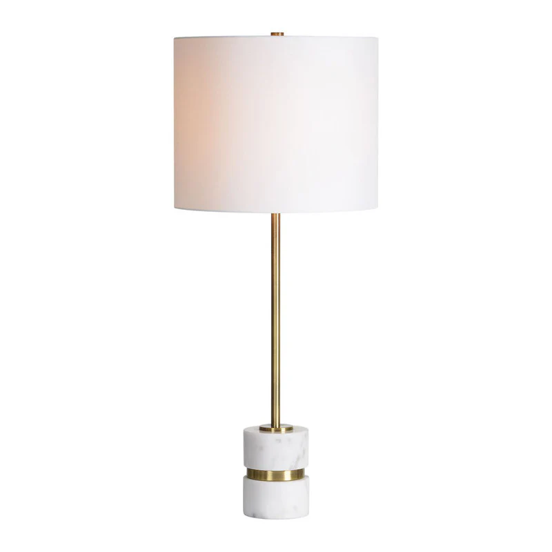 Lonny Table Lamp Set - White/Gold - Set of 2 - Image 3