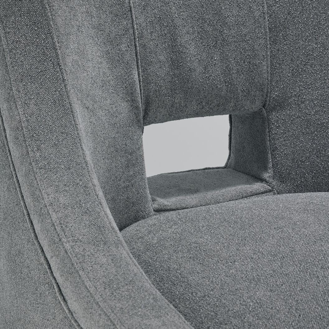 Lorca Accent Chair - Grey - Image 3