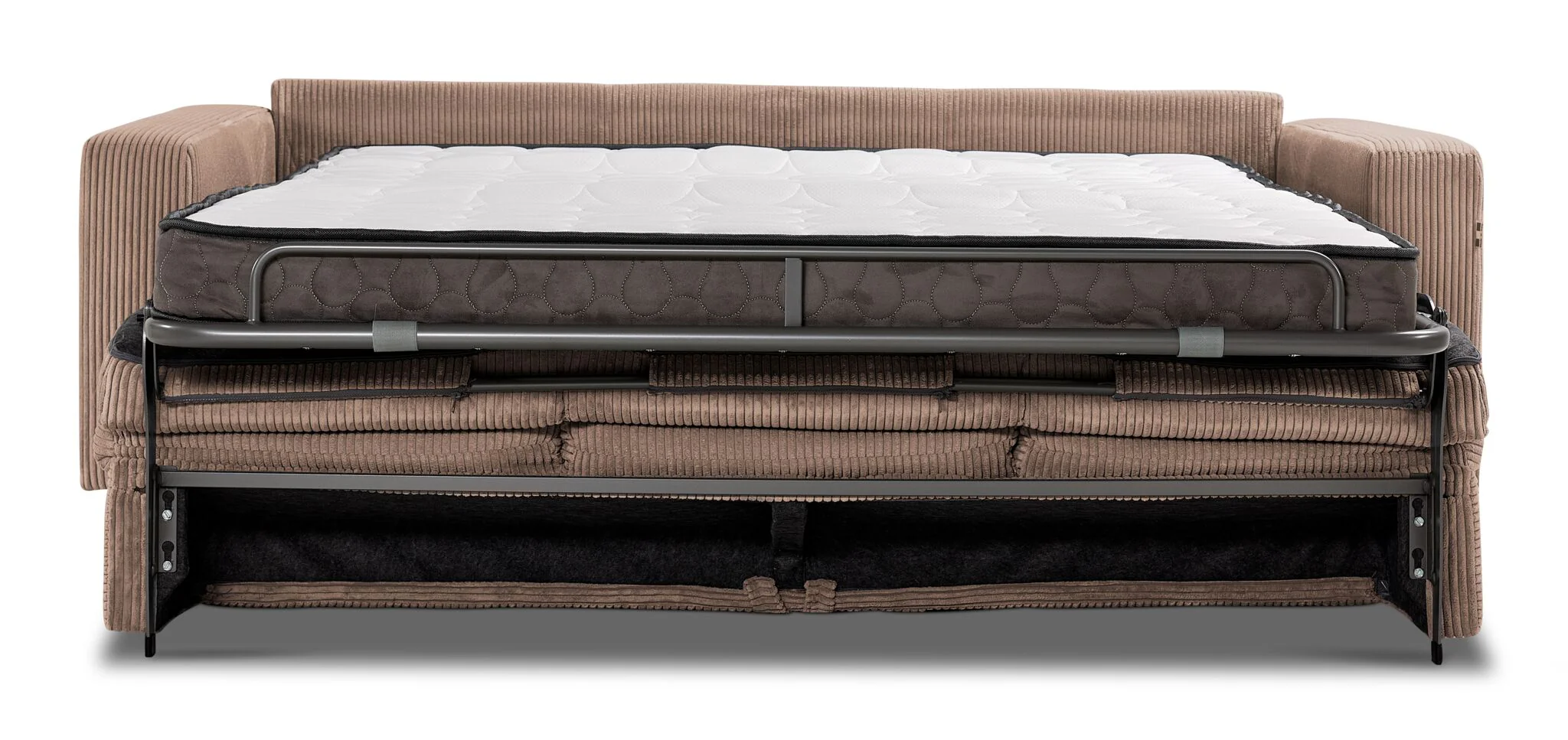 Loren Queen Sofa Bed - Taupe - Image 4