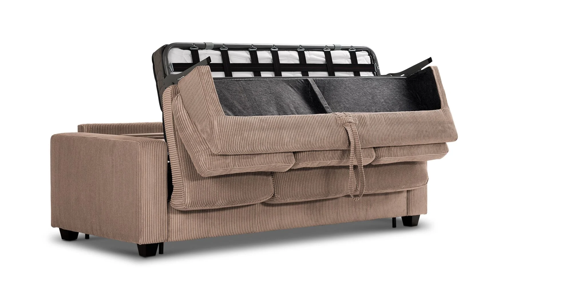 Loren Queen Sofa Bed - Taupe - Image 5