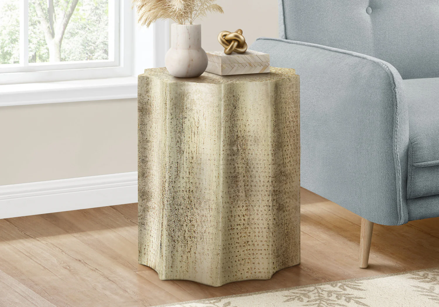 Lorik Side Table - Antique Gold - Image 2