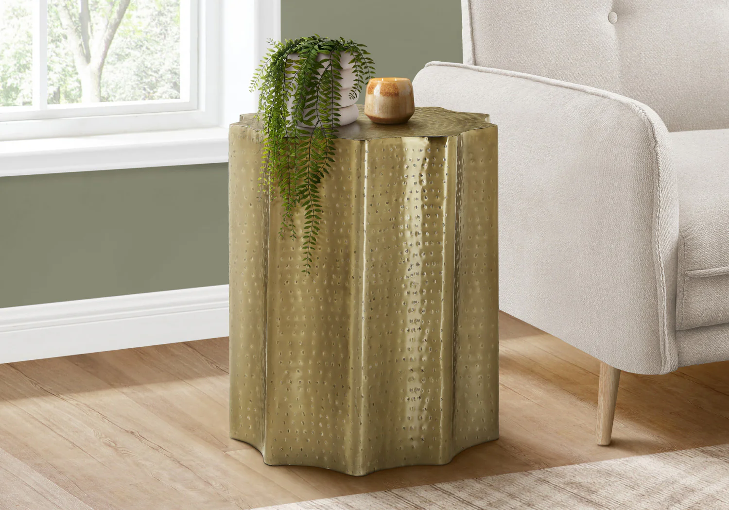Lorik Side Table - Gold - Image 2
