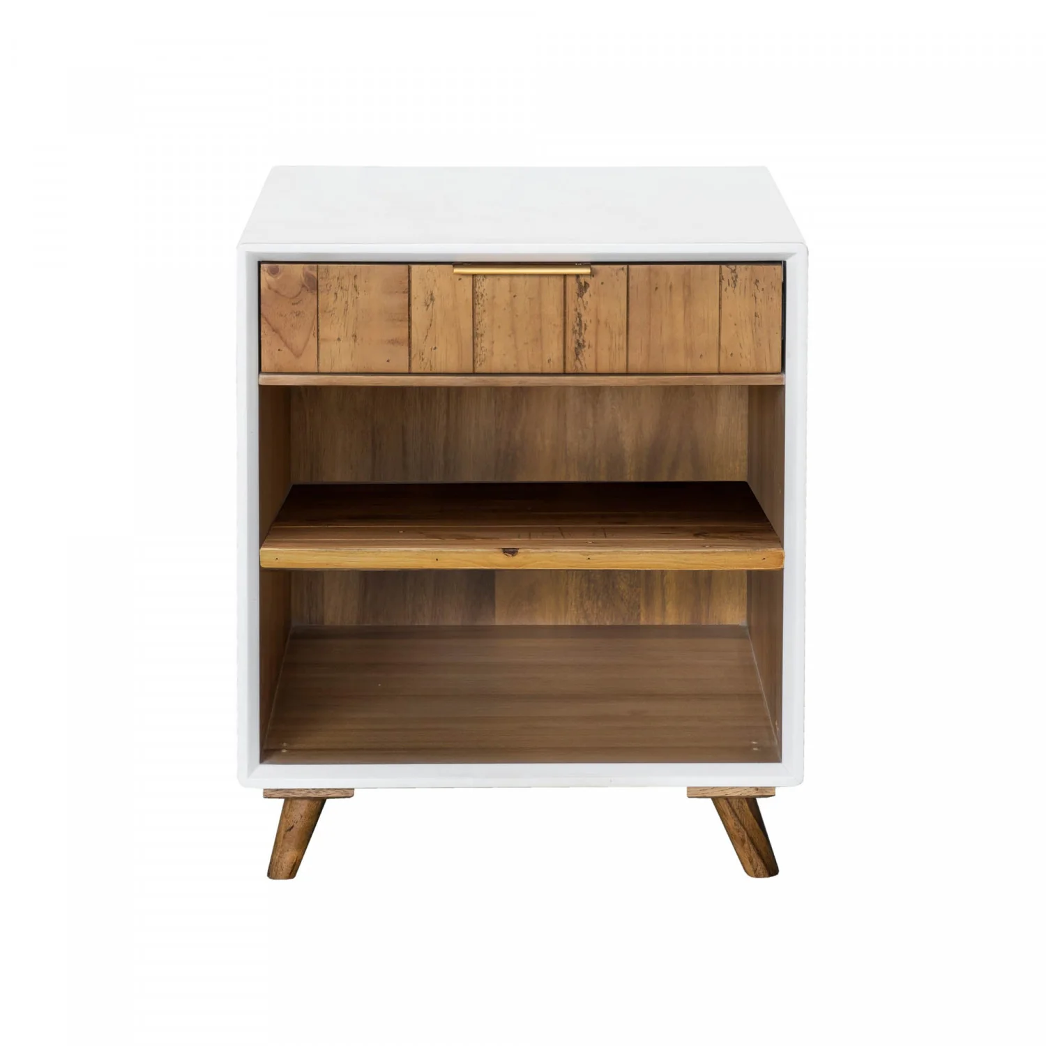 Lorne Night Table - White/Natural - Image 8