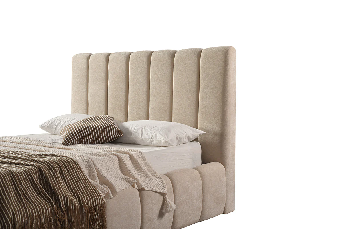 Lotus King Bed - Beige - Image 6