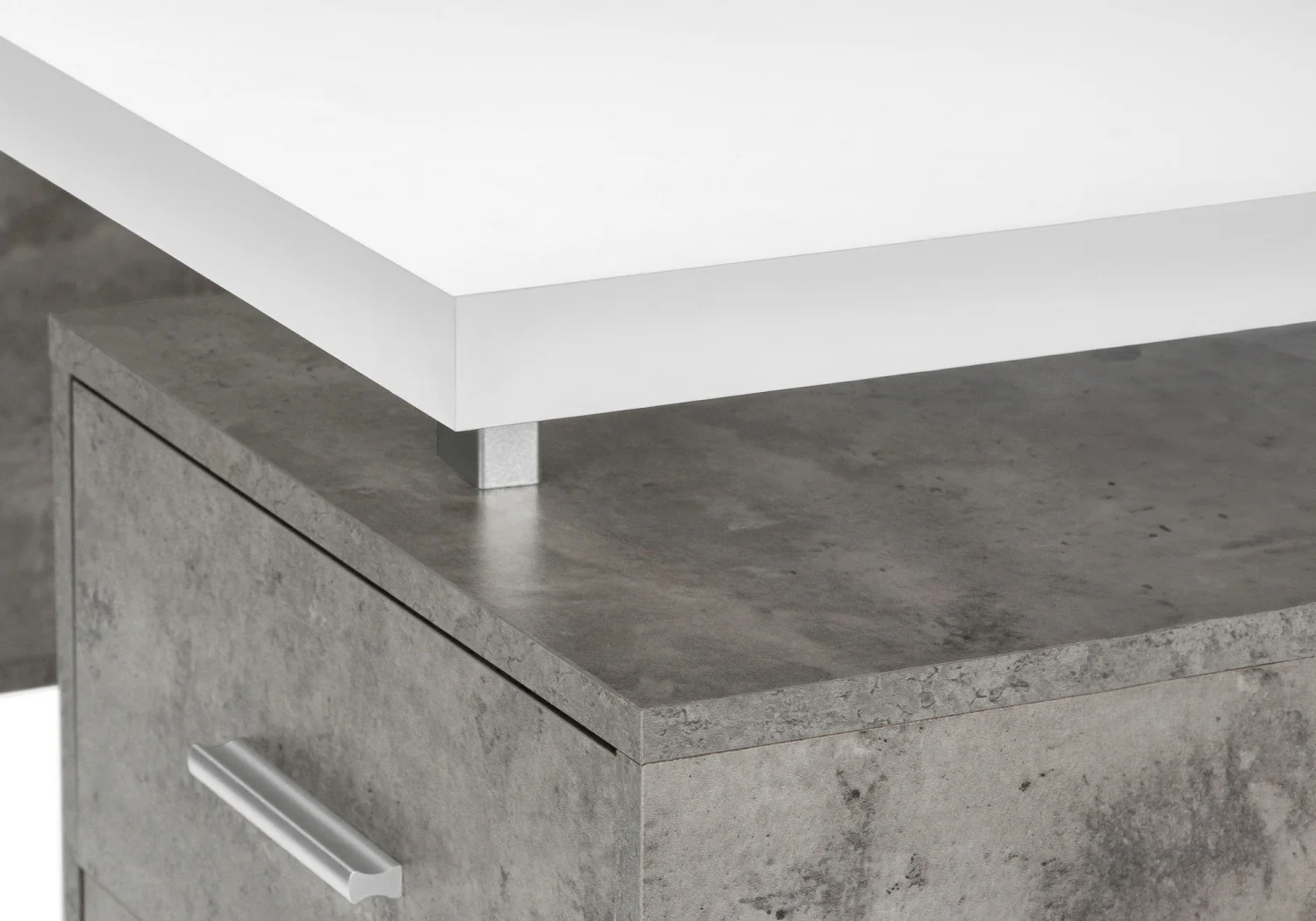 Loura Desk - White/Concrete Grey - Image 10