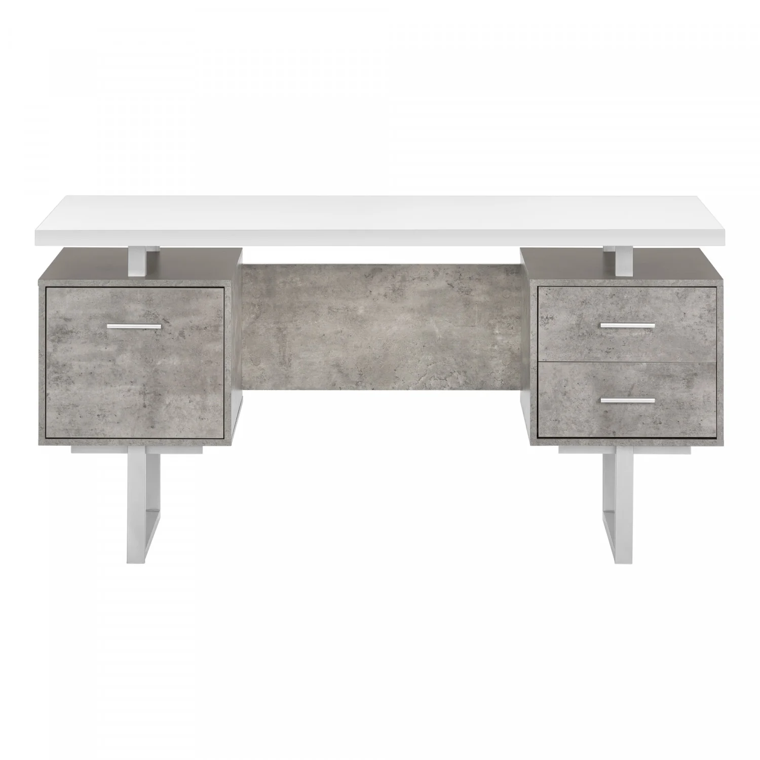 Loura Desk - White/Concrete Grey - Image 6