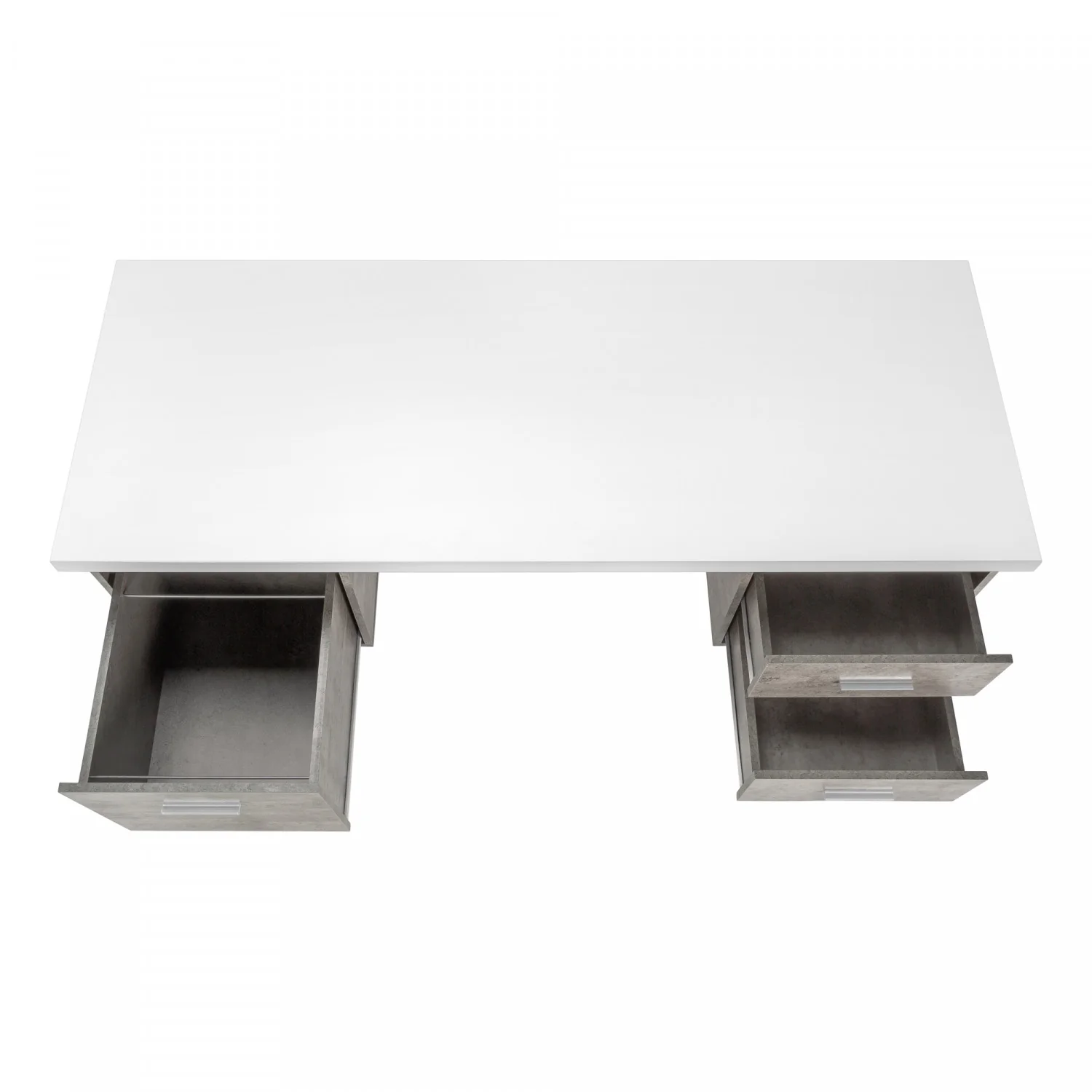 Loura Desk - White/Concrete Grey - Image 9