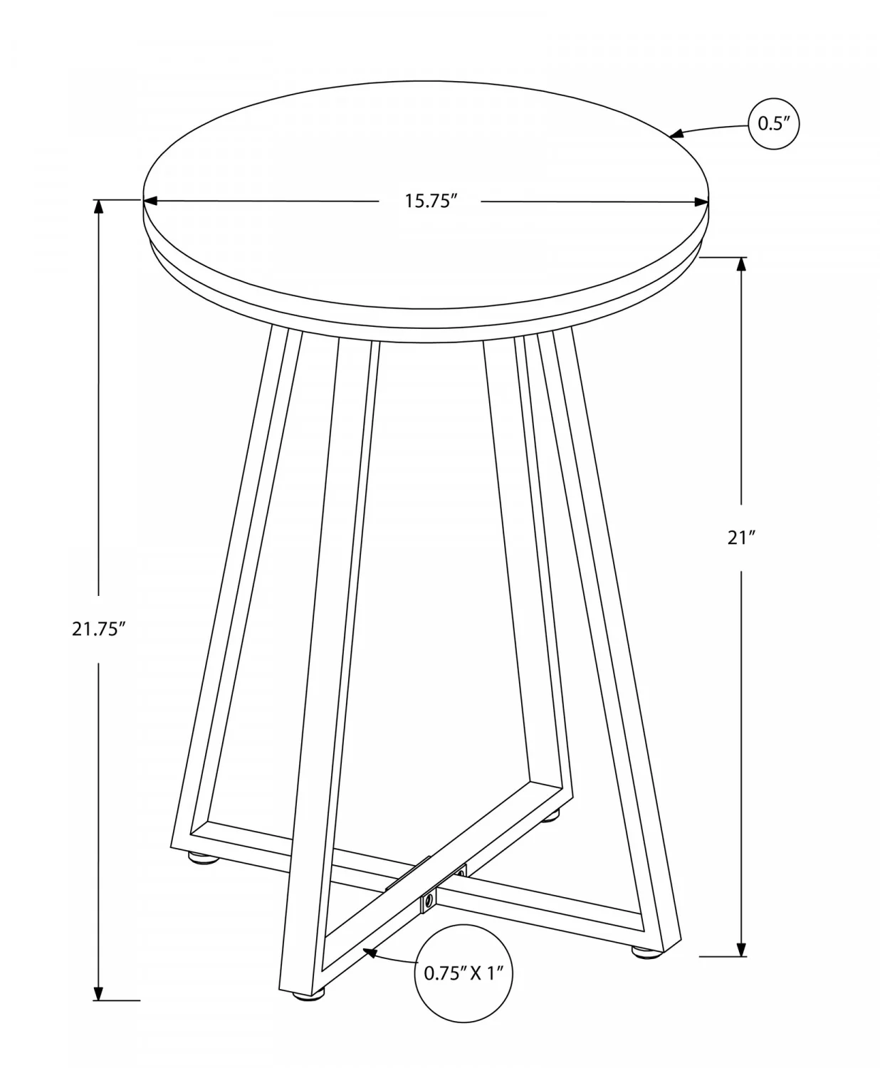 Lovi Side Table - Black - Image 3