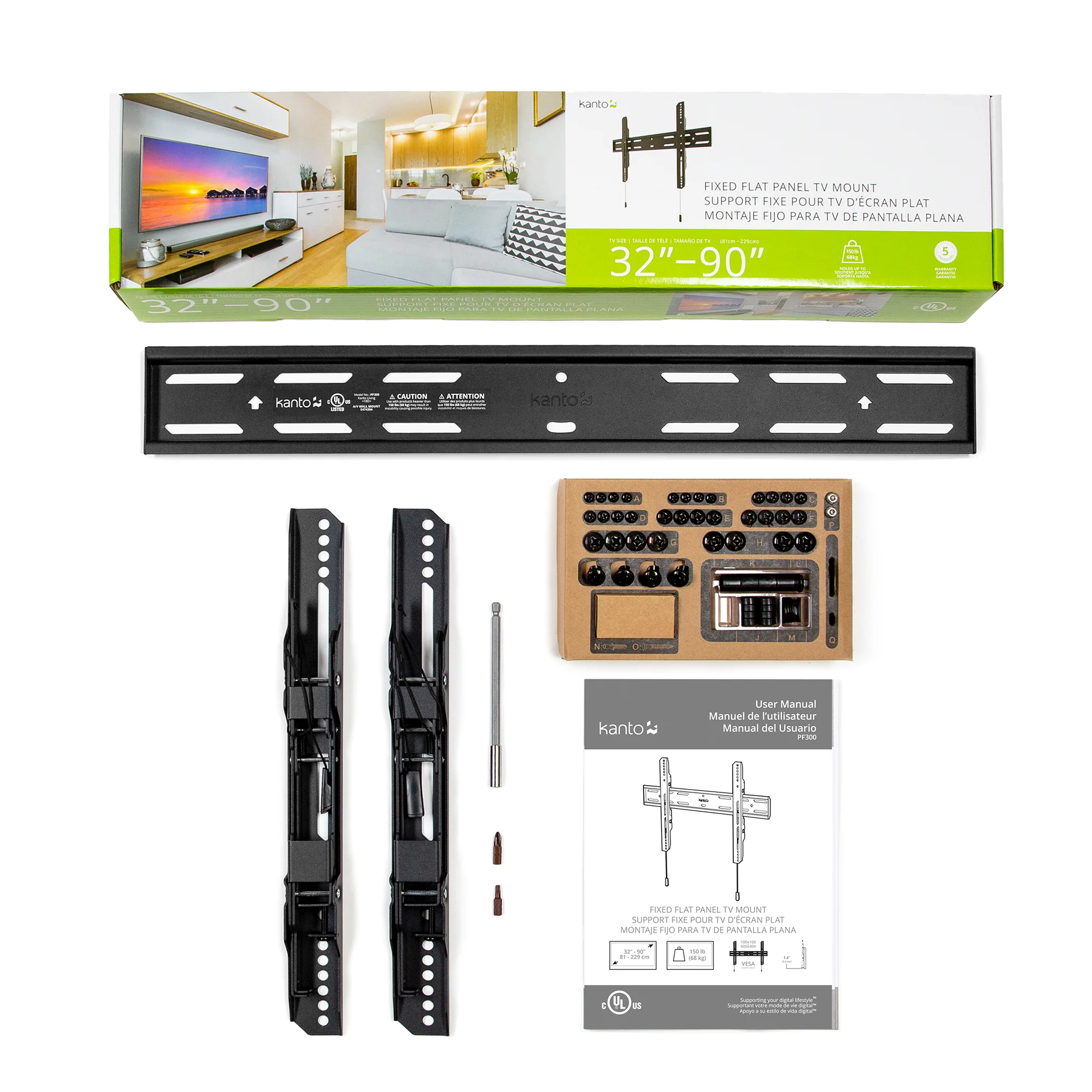 Low Profile Fixed TV Wall Mount for 32" to 90" TVs - PF300 - Image 7