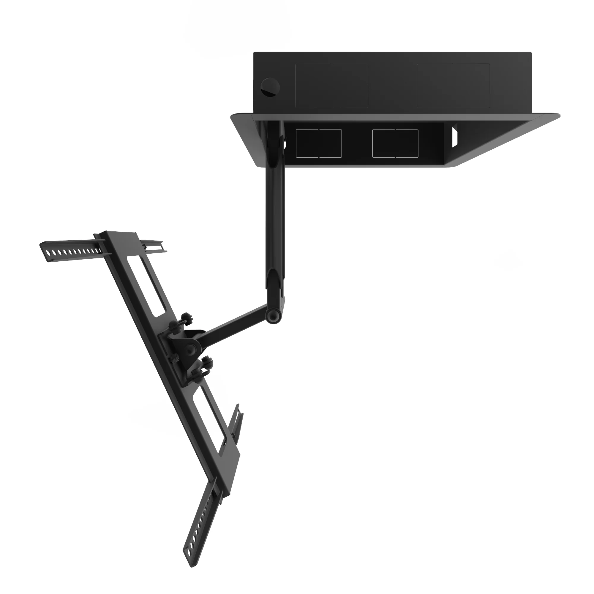 Low Profile Recessed In-Wall Full Motion TV Wall Mount for 32" to 55" TVs - R300 - Image 3