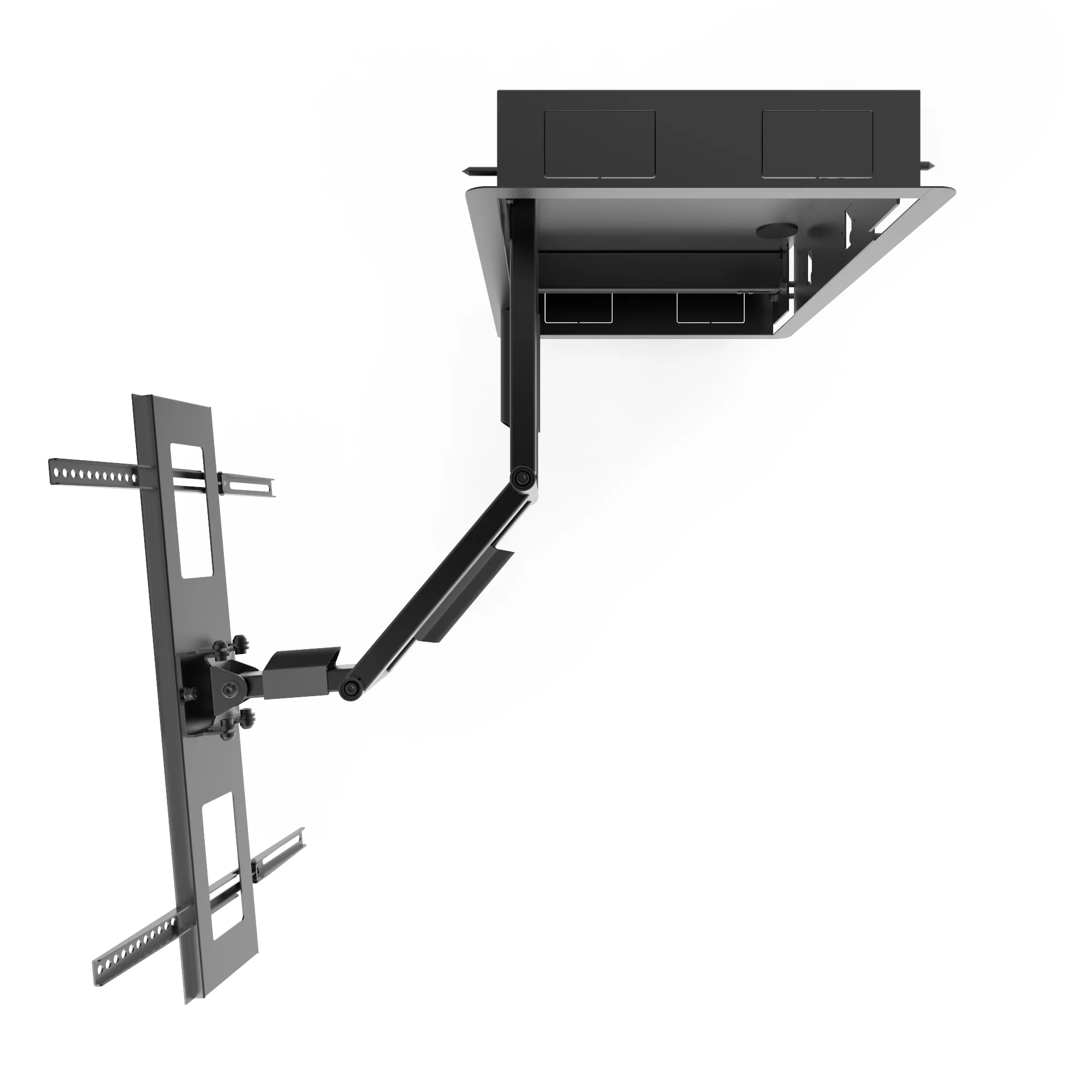Low Profile Recessed In-Wall Full Motion TV Wall Mount for 46" to 80" TVs - R500 - Image 3