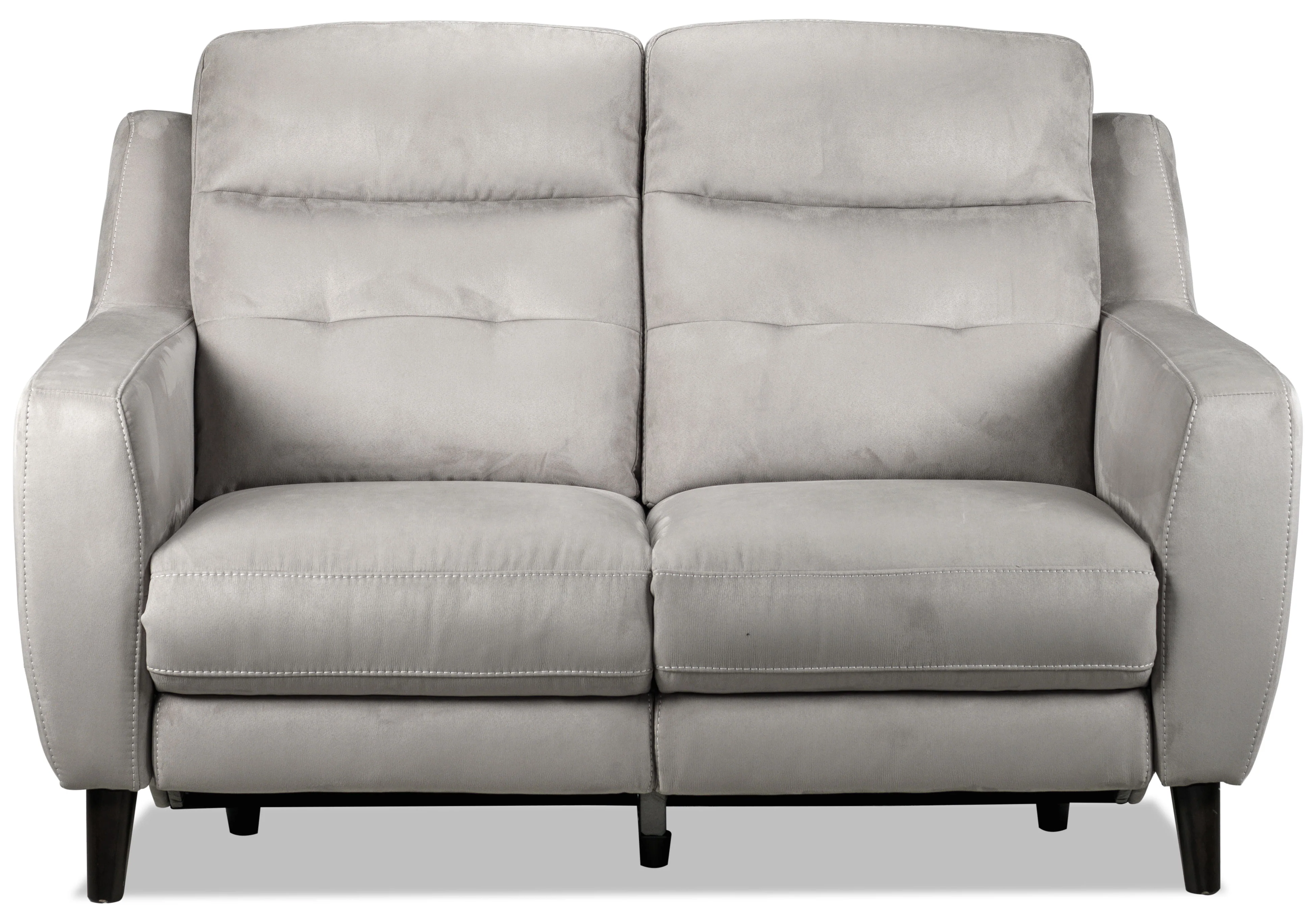 Lucas Power Reclining Loveseat - Silver Grey - Image 4