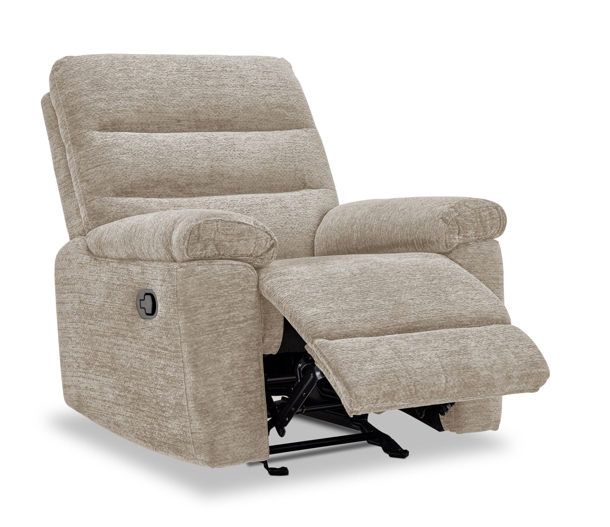 Lucie Glider Recliner - Ivory - Image 4