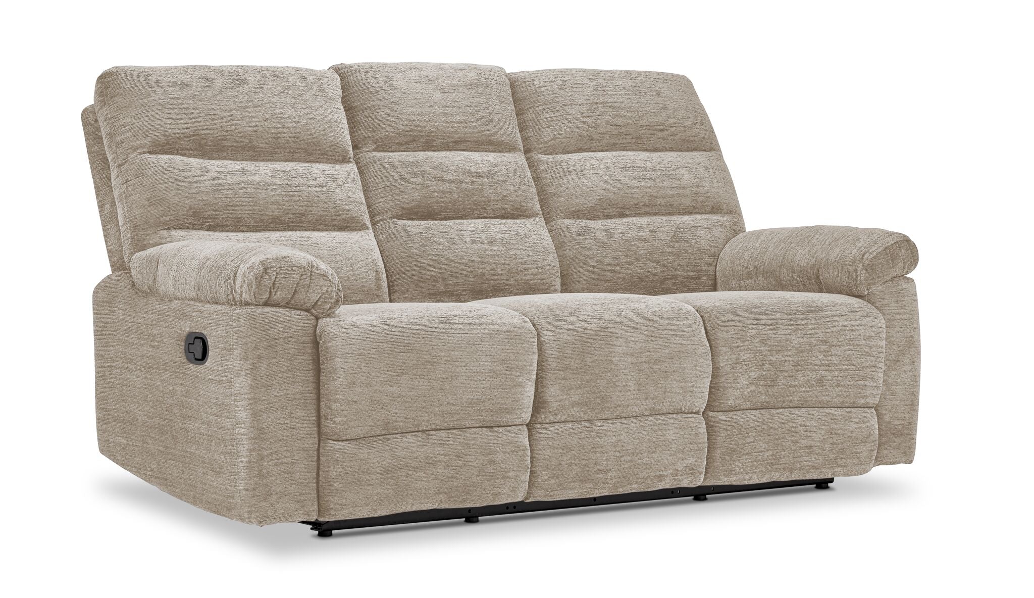 Lucie Reclining Sofa, Loveseat and Recliner Set - Ivory - Image 2
