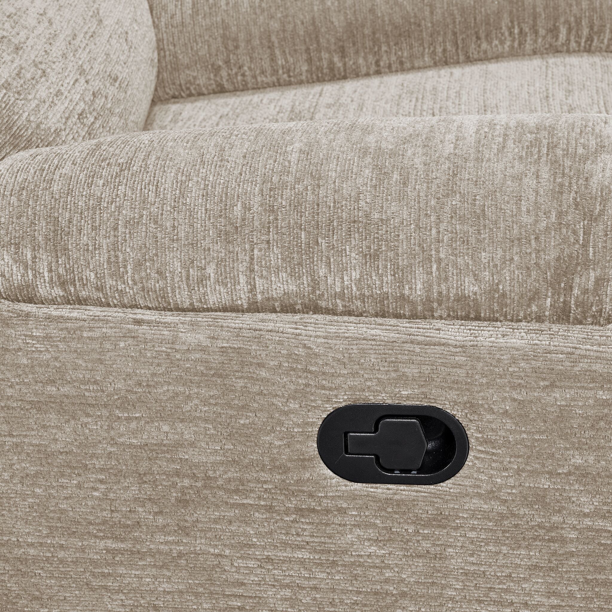 Lucie Reclining Sofa, Loveseat and Recliner Set - Ivory - Image 5