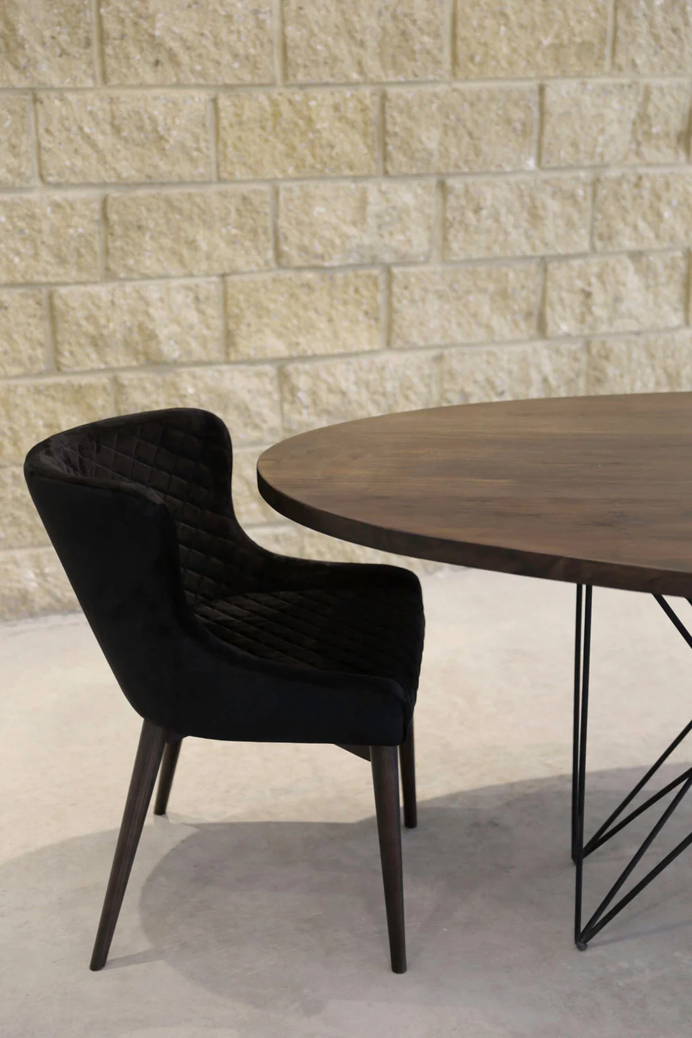 Lunvik Dining Chair - Black Velvet - Set of Two - Image 7