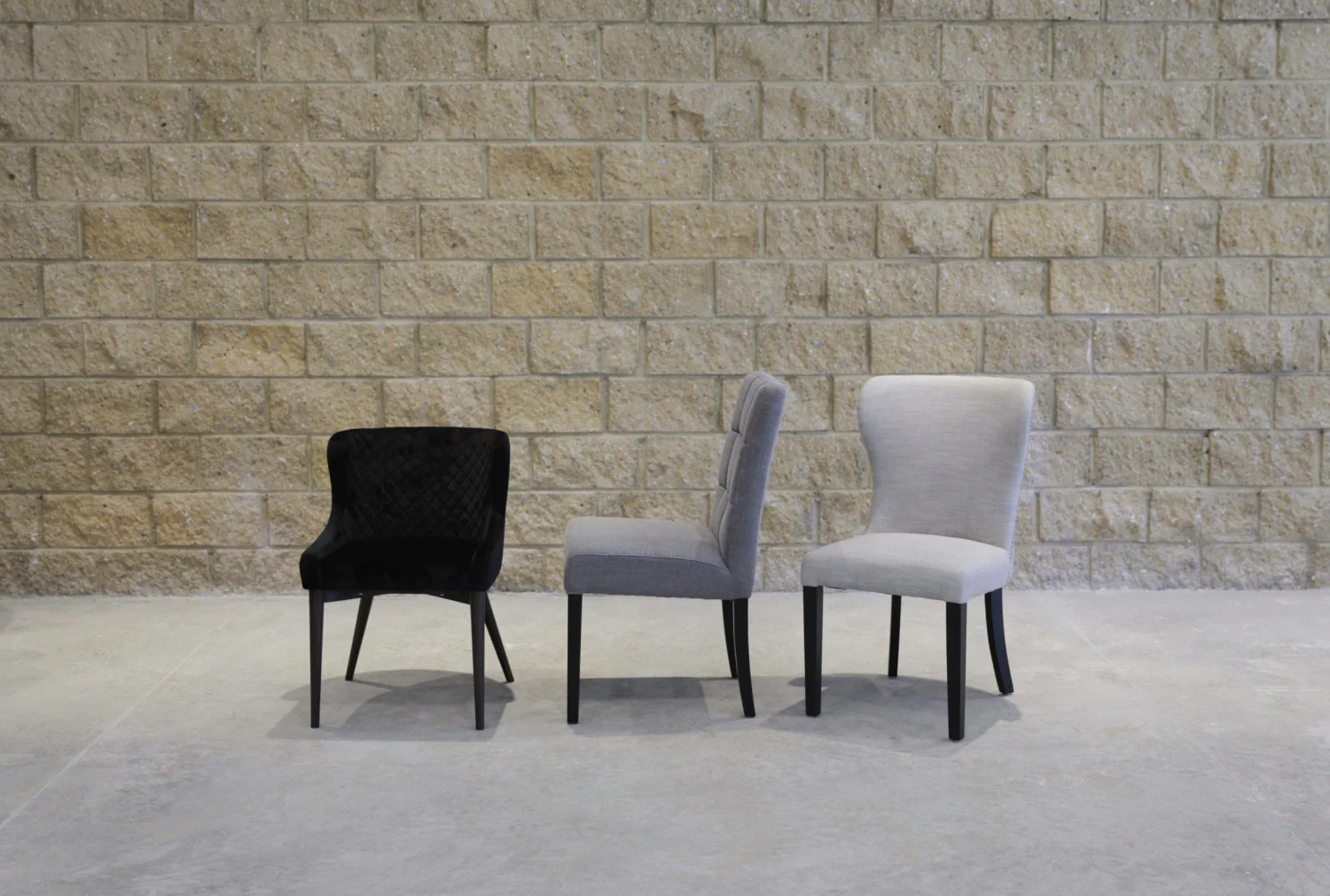 Lunvik Dining Chair - Black Velvet - Set of Two - Image 8