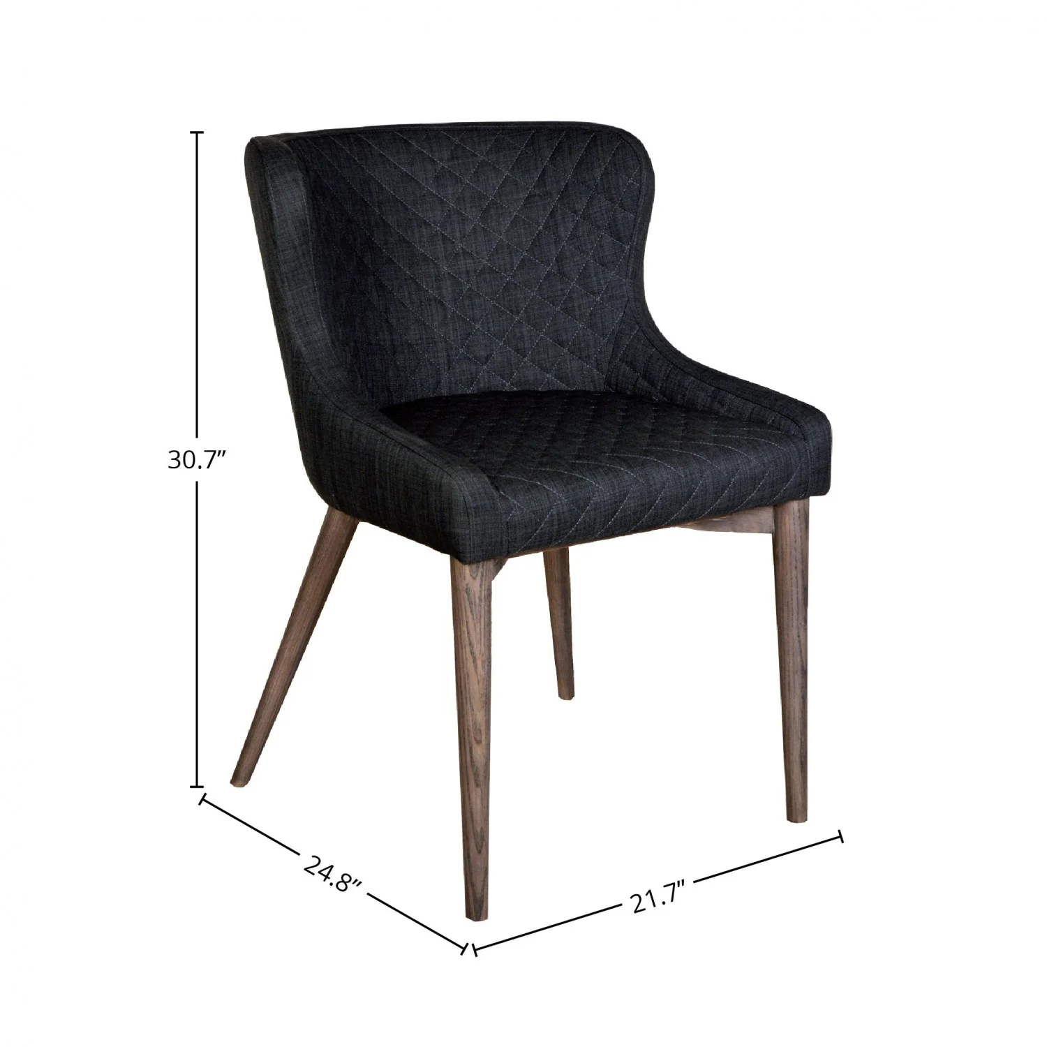 Lunvik Dining Chair - Dark Grey - Set of Two - Image 4