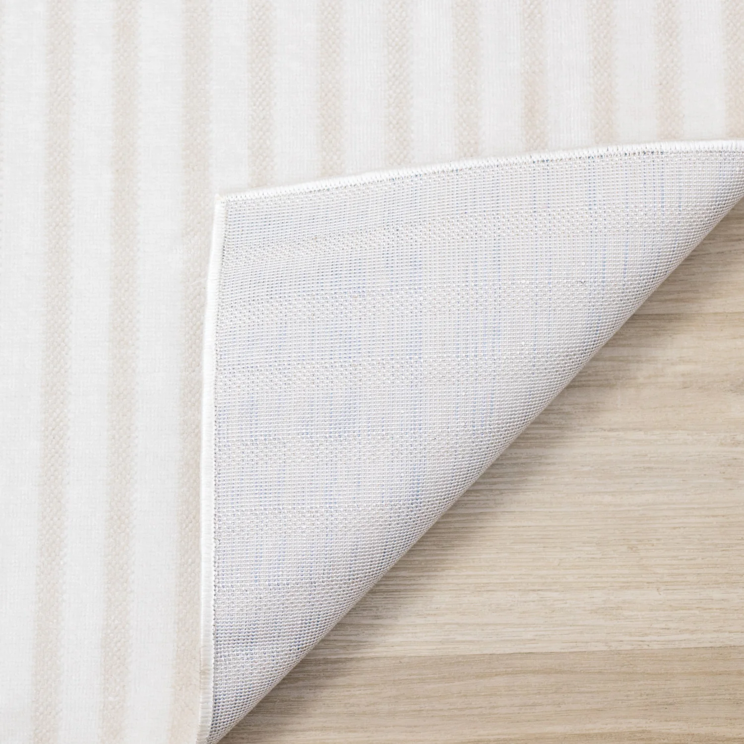 Machine Washable Modern Stripes Area Rug - 8' X 11' - Cream/Beige - Image 11