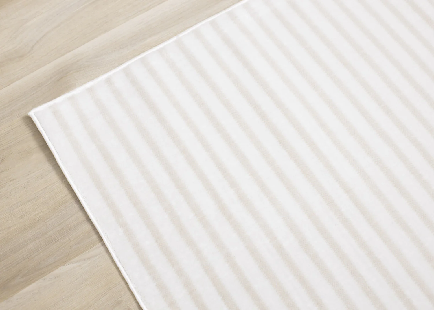 Machine Washable Modern Stripes Area Rug - 8' X 11' - Cream/Beige - Image 12