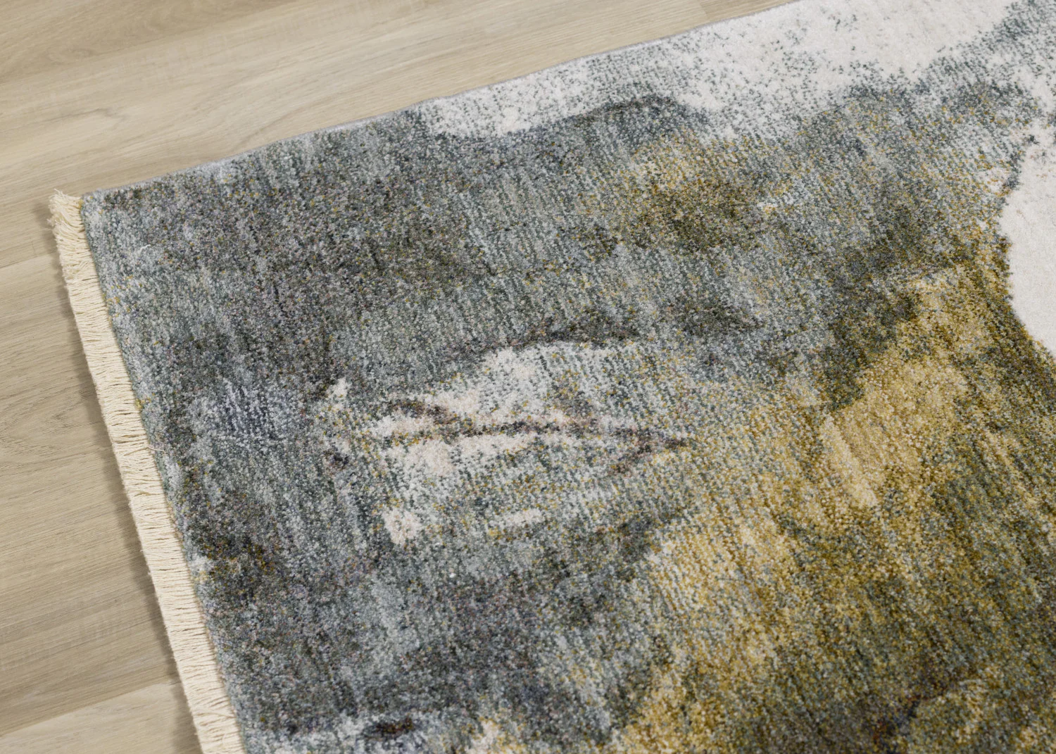 Macie Contemporary Floral Bloom Area Rug - 5' X 8' - Yellow/White/Green - Image 12