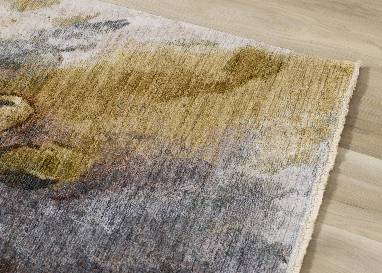 Macie Contemporary Floral Bloom Area Rug - 8' X 11' - Yellow/White/Green - Image 4