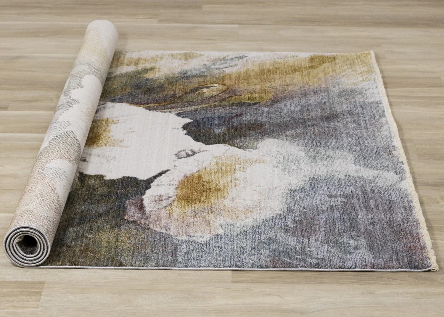 Macie Contemporary Floral Bloom Area Rug - 8' X 11' - Yellow/White/Green - Image 8