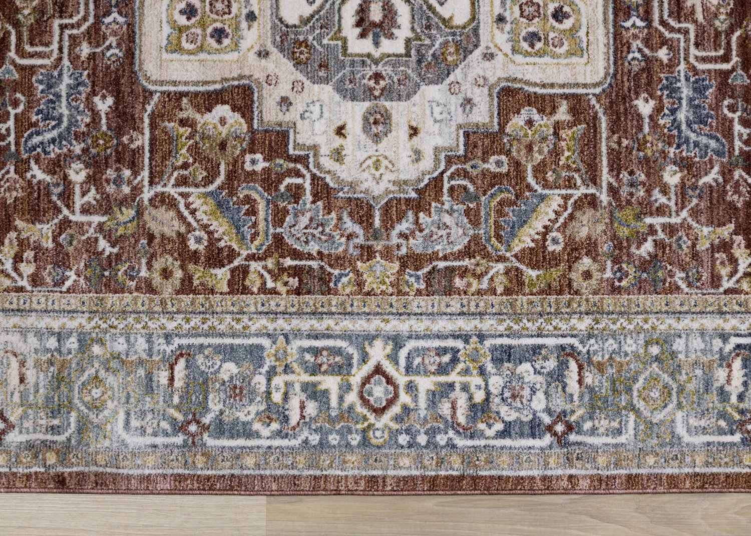 Macie Traditional Area Rug - 8' X 11' - Red/Cream - Image 9