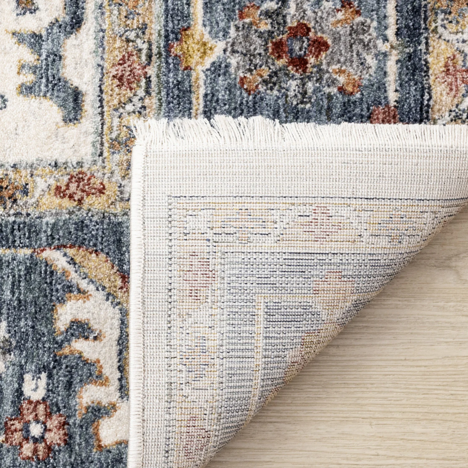 Macie Traditional Border Area Rug - 8' X 11' - Cream/Blue - Image 11