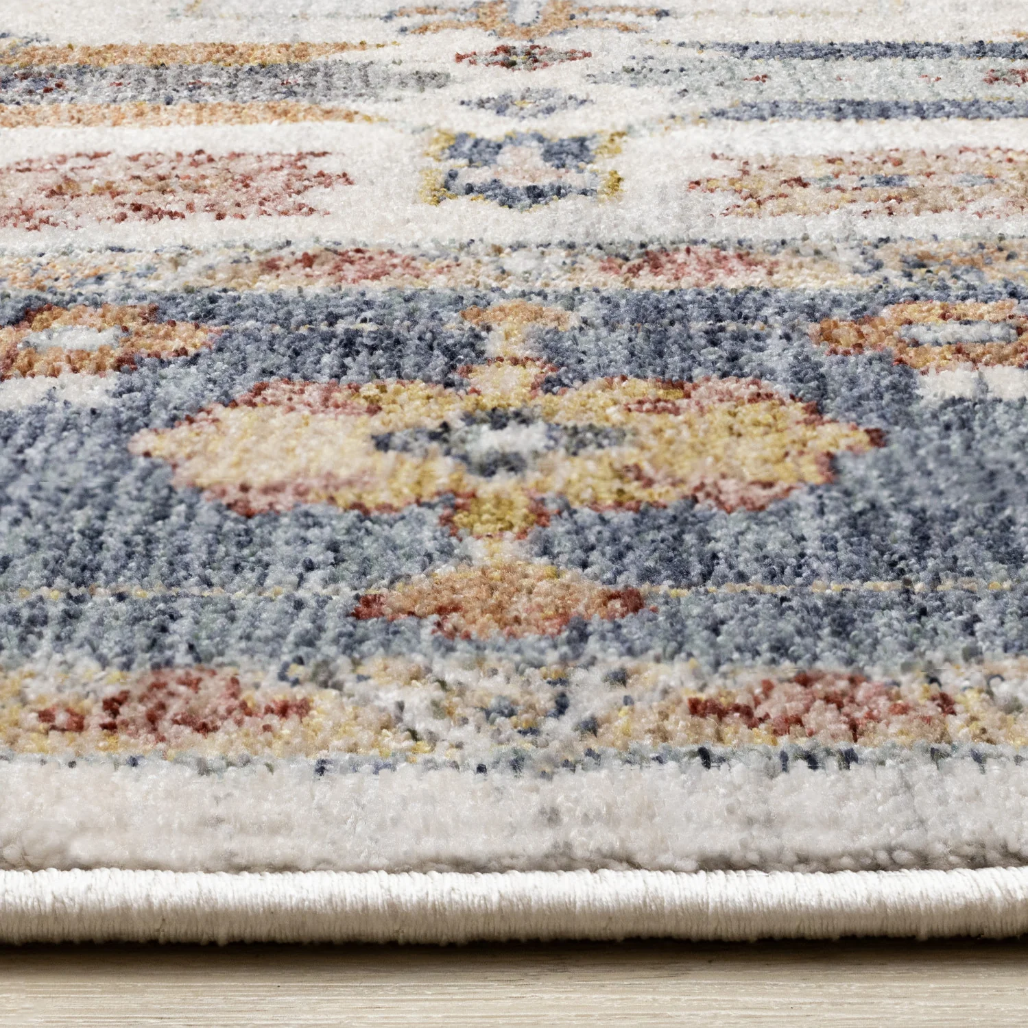 Macie Traditional Border Area Rug - 8' X 11' - Cream/Blue - Image 5