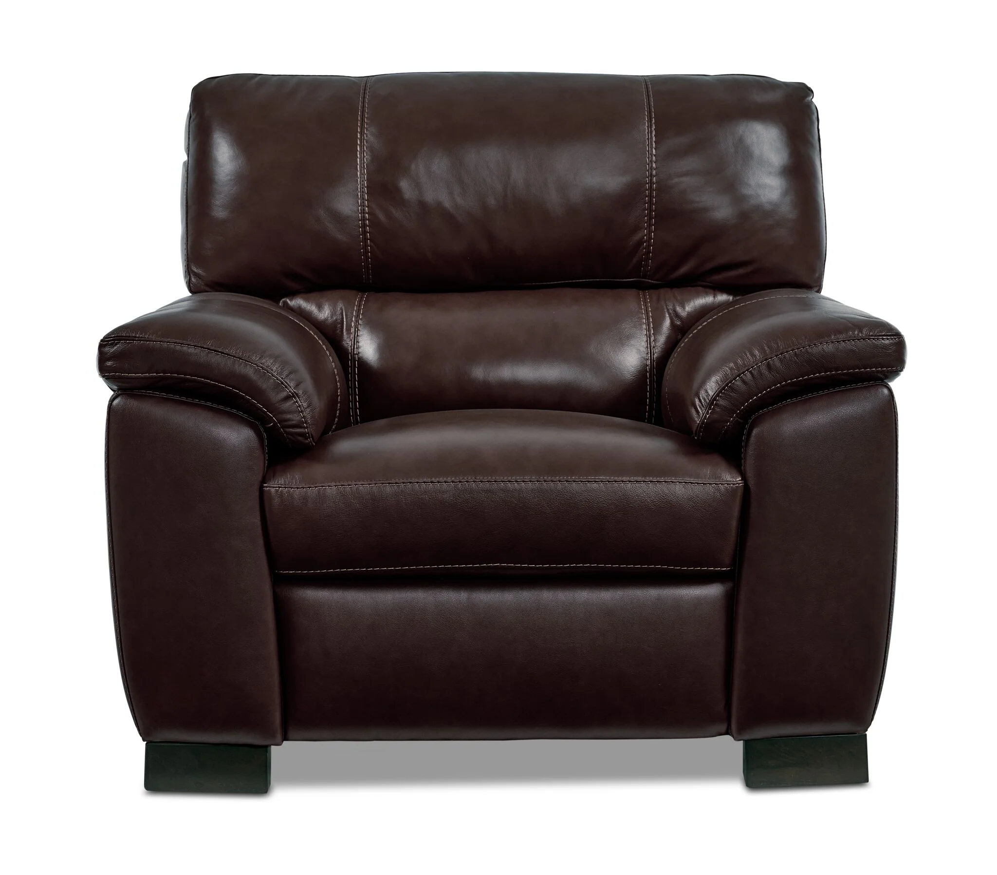 Maddox Leather Chair - Dark Brown - Image 2