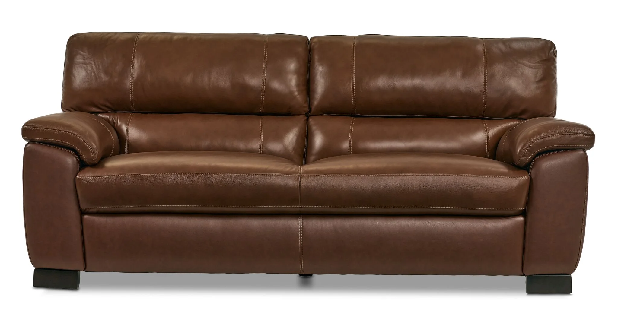 Maddox Leather Sofa - Cognac - Image 2