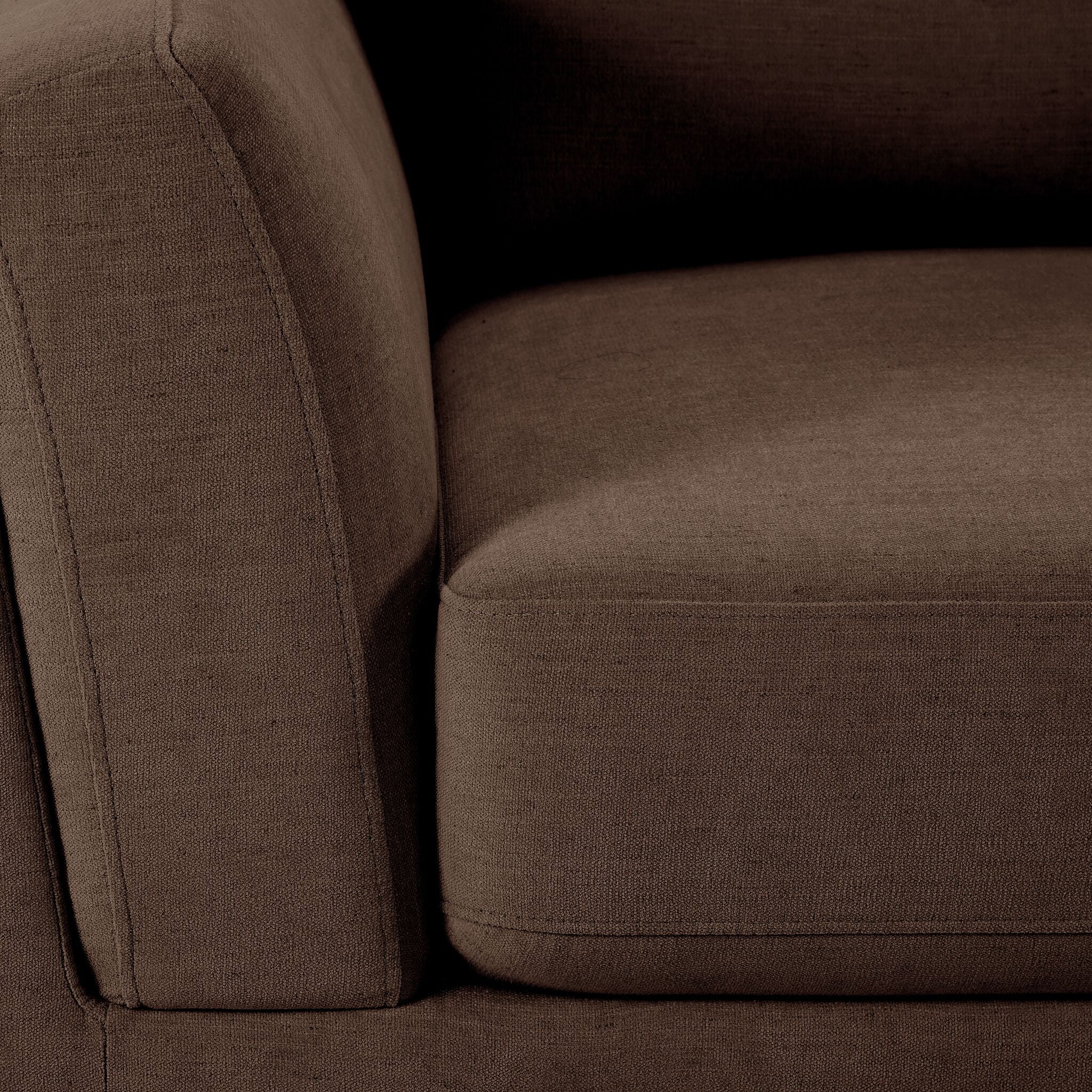 Madrid Sofa and Chair Set - Dark Brown - Image 4