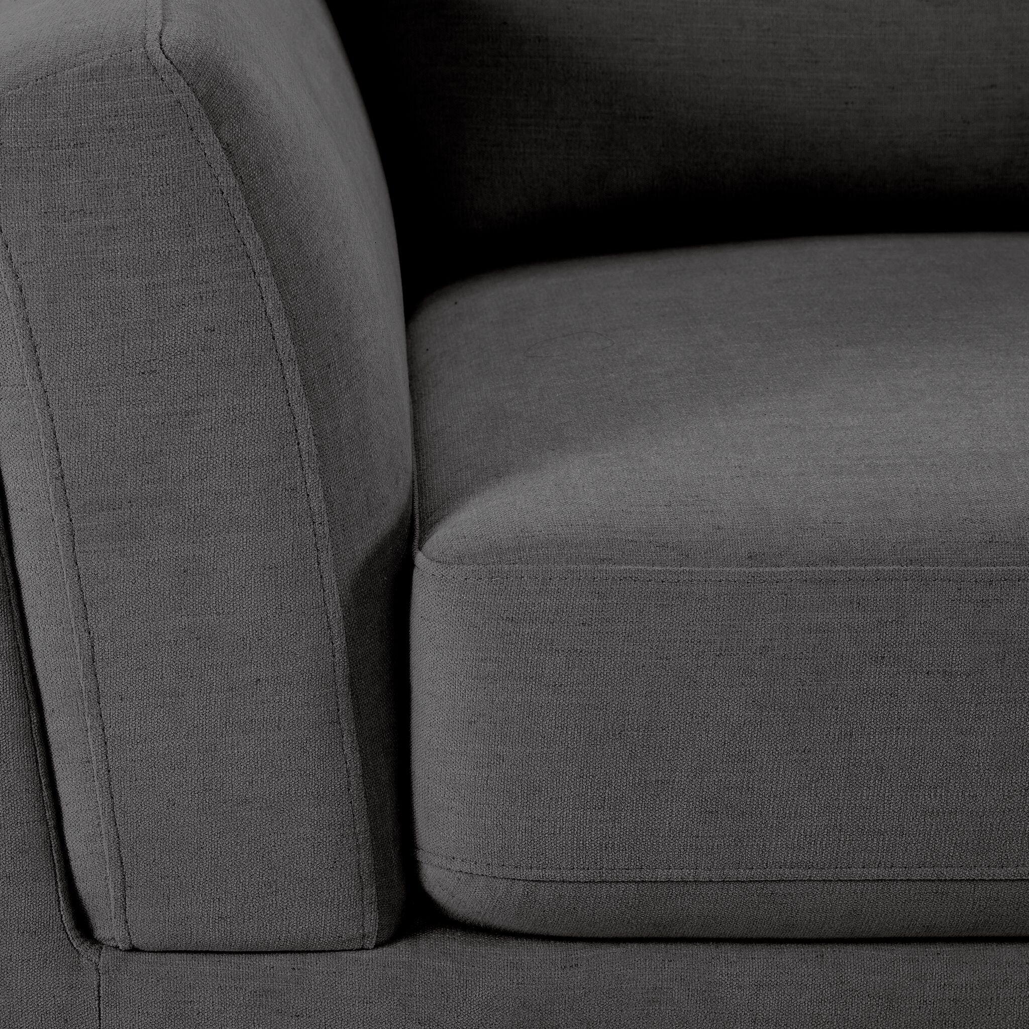 Madrid Sofa and Loveseat Set - Grey - Image 4