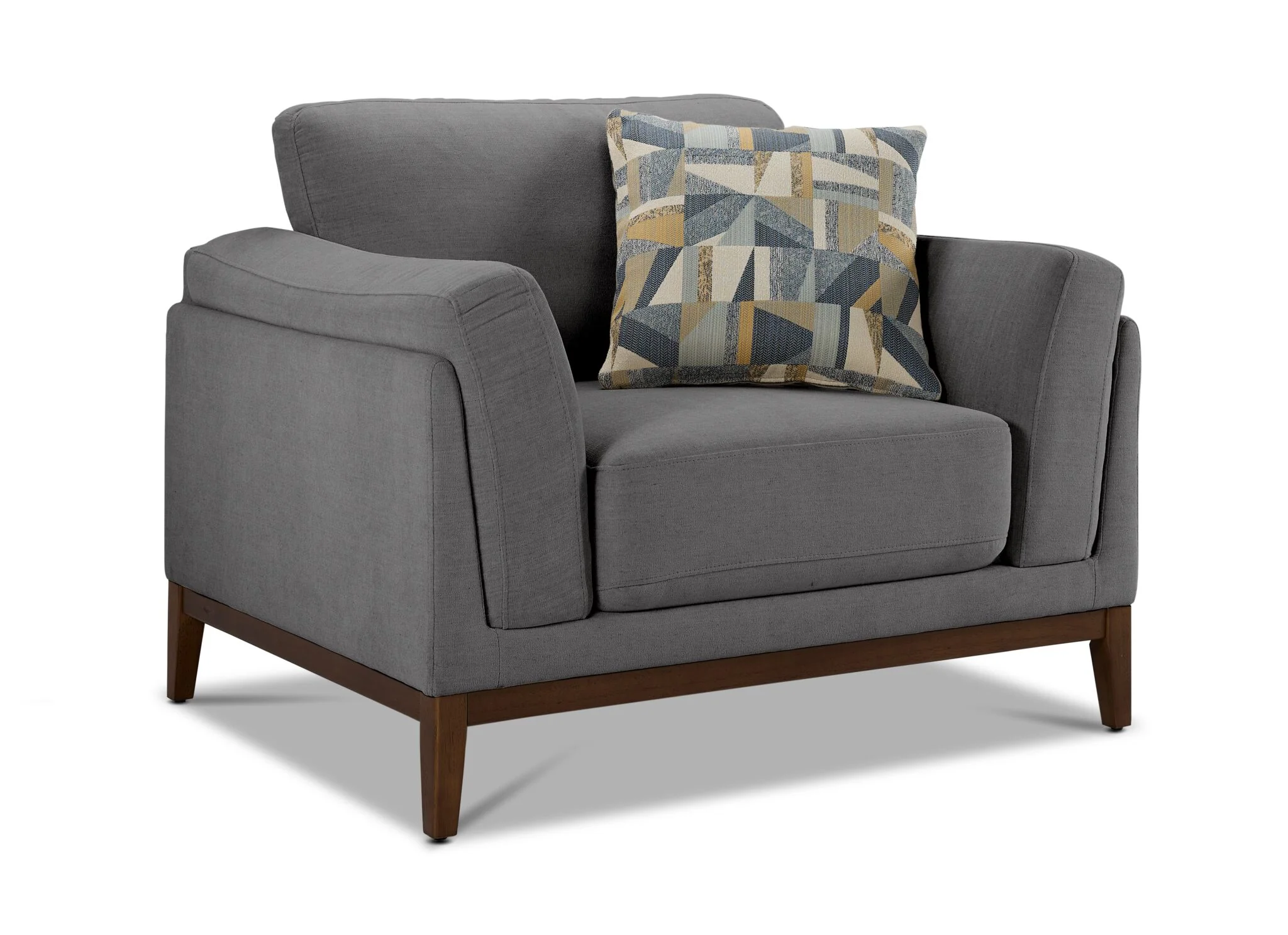 Madrid Sofa, Loveseat and Chair Set - Grey - Image 4