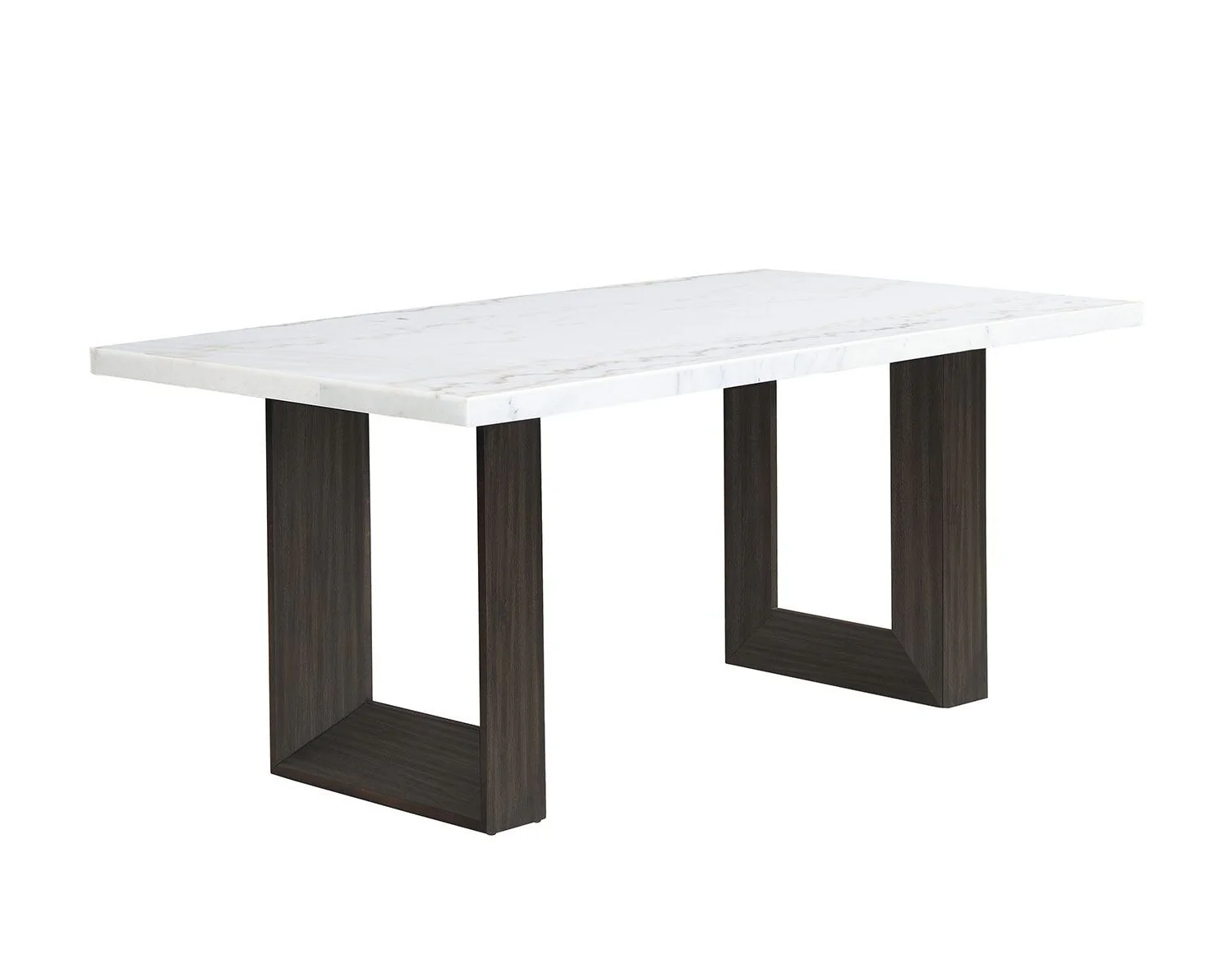 Maeve 5-Piece Dining Set - Beige, Espresso - Image 3