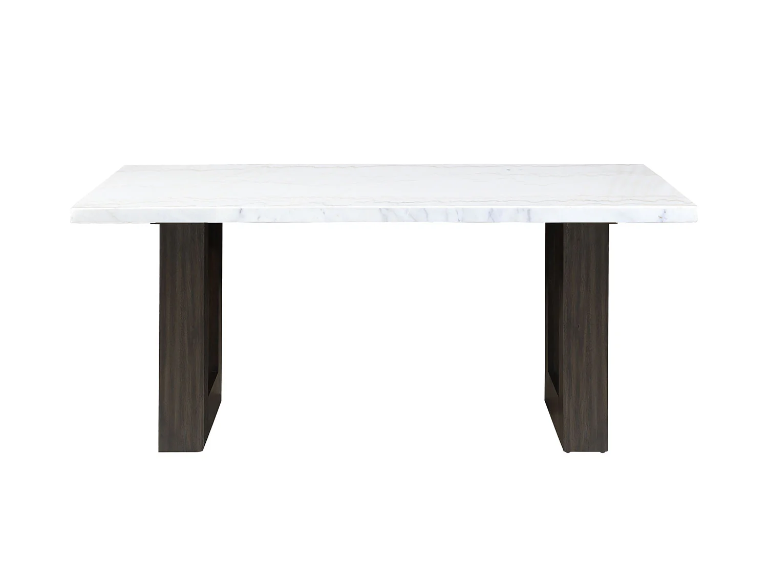 Maeve Dining Table - White, Espresso - Image 3